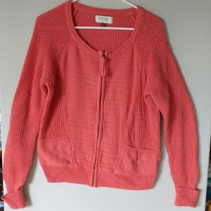 Multi knit Coral/melon cardigan